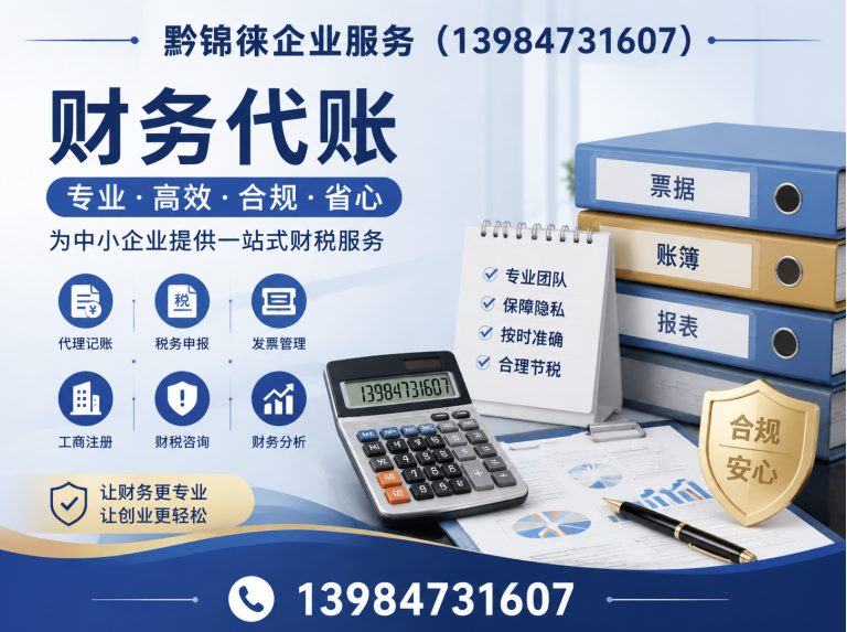 云岩区财务代账展示图